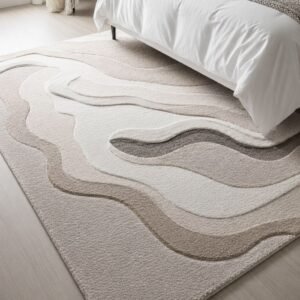 Neutral Tone Bedroom Rug (160x230cm)