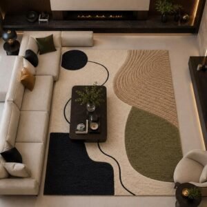 Abstract Art Living Room Rug (160x230cm)